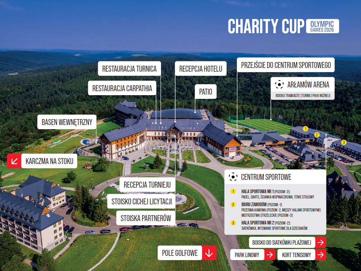 Mapa wydarzenia Charity Cup Olympic Games 2026